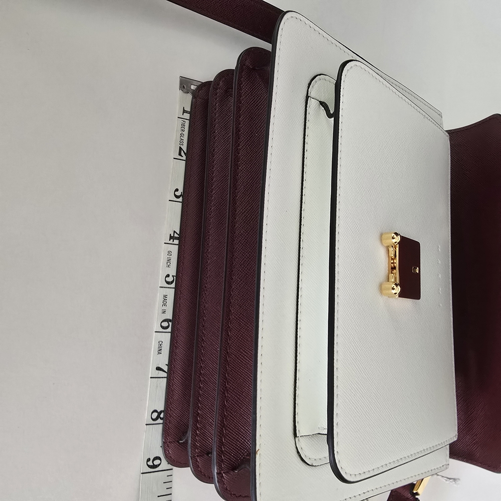 Marni Trunk Medium Crossbody Bag Pink White - Picture 9 of 11